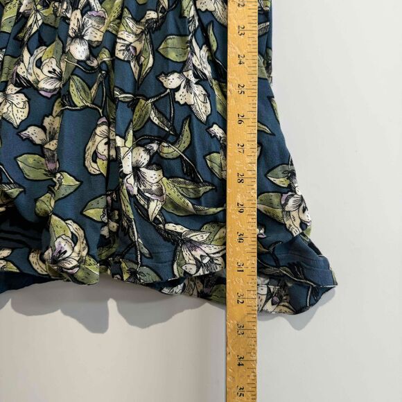 Free People Dear You Mini Dress Ruffle Floral Small Low Back Boho Southern Belle - Picture 14 of 15